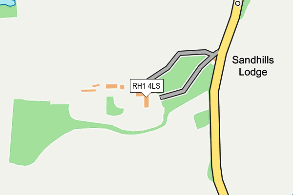 RH1 4LS map - OS OpenMap – Local (Ordnance Survey)