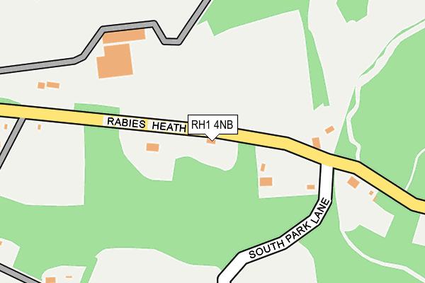 RH1 4NB map - OS OpenMap – Local (Ordnance Survey)