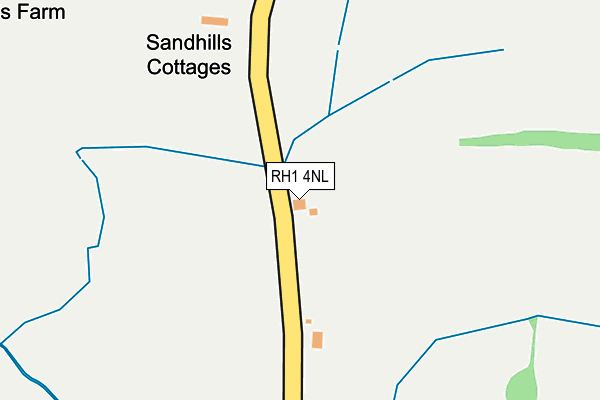 RH1 4NL map - OS OpenMap – Local (Ordnance Survey)