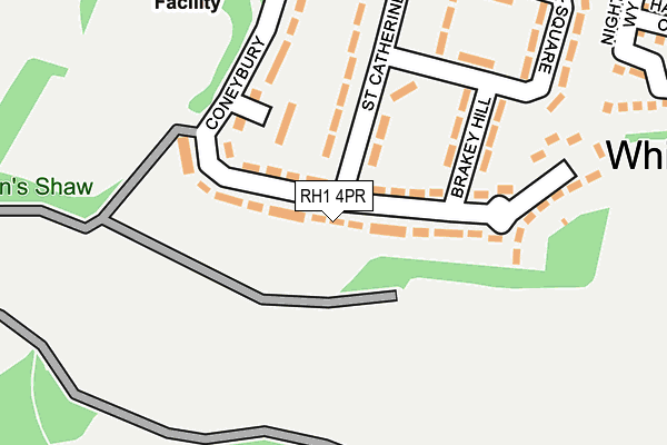 RH1 4PR map - OS OpenMap – Local (Ordnance Survey)