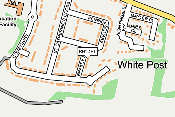 RH1 4PT map - OS OpenMap – Local (Ordnance Survey)