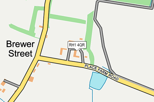 RH1 4QR map - OS OpenMap – Local (Ordnance Survey)