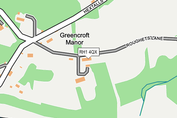 RH1 4QX map - OS OpenMap – Local (Ordnance Survey)