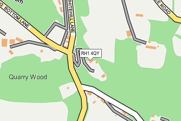 RH1 4QY map - OS OpenMap – Local (Ordnance Survey)