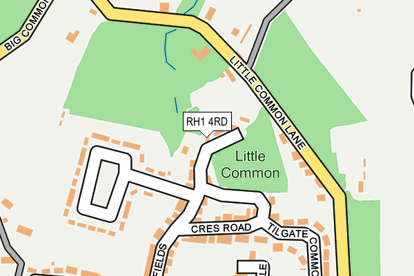 RH1 4RD map - OS OpenMap – Local (Ordnance Survey)