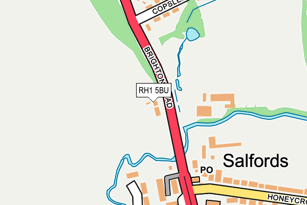 RH1 5BU map - OS OpenMap – Local (Ordnance Survey)