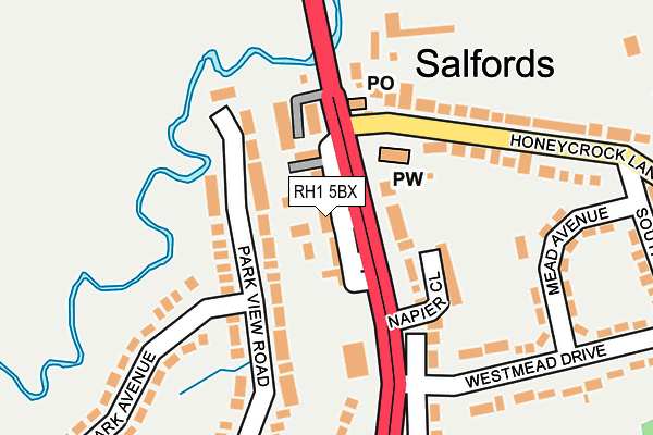 Map of SOUTHMARSH LIMITED at local scale