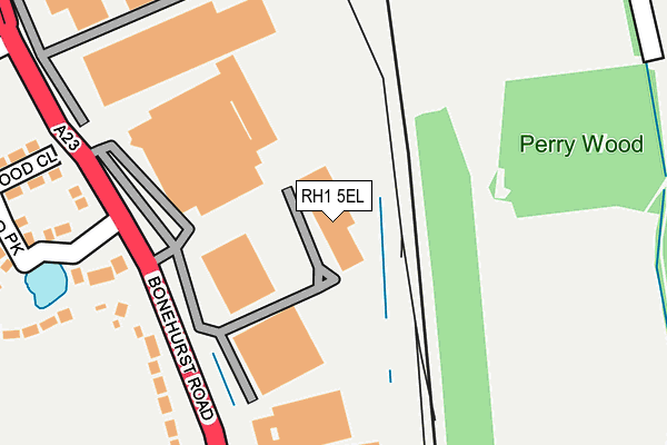 RH1 5EL map - OS OpenMap – Local (Ordnance Survey)