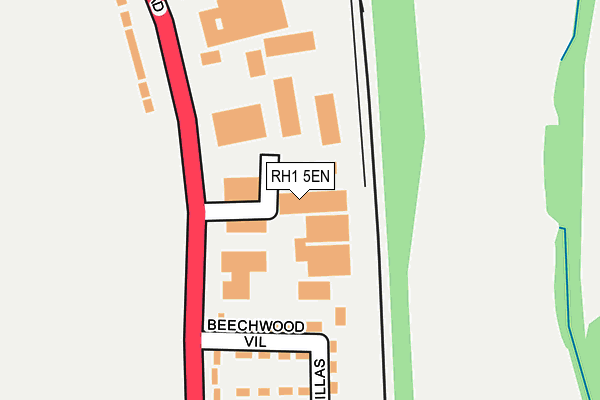 RH1 5EN map - OS OpenMap – Local (Ordnance Survey)