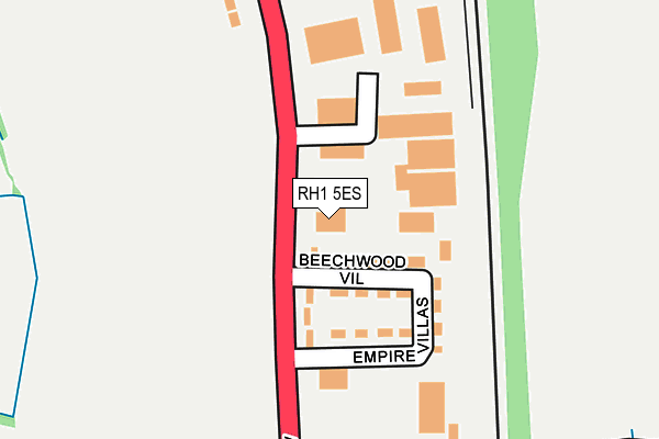 RH1 5ES map - OS OpenMap – Local (Ordnance Survey)