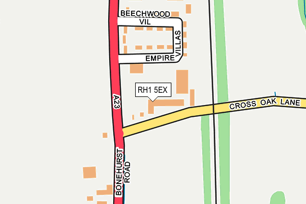 RH1 5EX map - OS OpenMap – Local (Ordnance Survey)