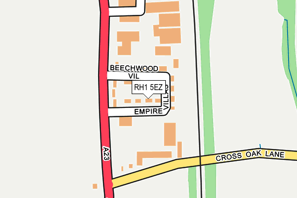 RH1 5EZ map - OS OpenMap – Local (Ordnance Survey)