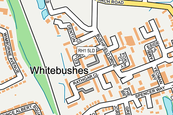 RH1 5LD map - OS OpenMap – Local (Ordnance Survey)