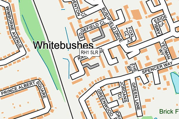 RH1 5LR map - OS OpenMap – Local (Ordnance Survey)