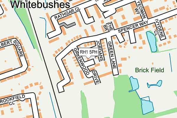 RH1 5PH map - OS OpenMap – Local (Ordnance Survey)