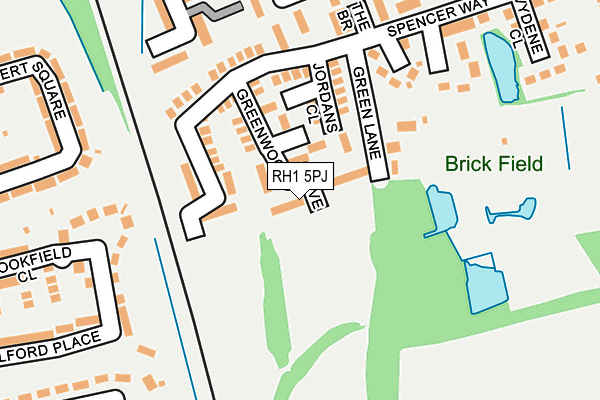 RH1 5PJ map - OS OpenMap – Local (Ordnance Survey)