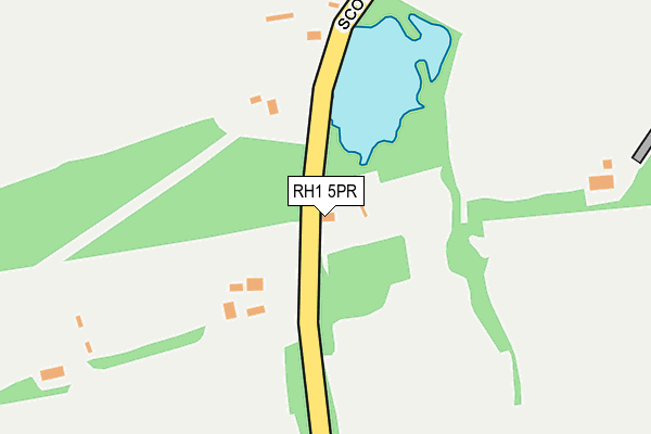 RH1 5PR map - OS OpenMap – Local (Ordnance Survey)