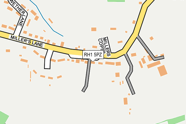 RH1 5PZ map - OS OpenMap – Local (Ordnance Survey)
