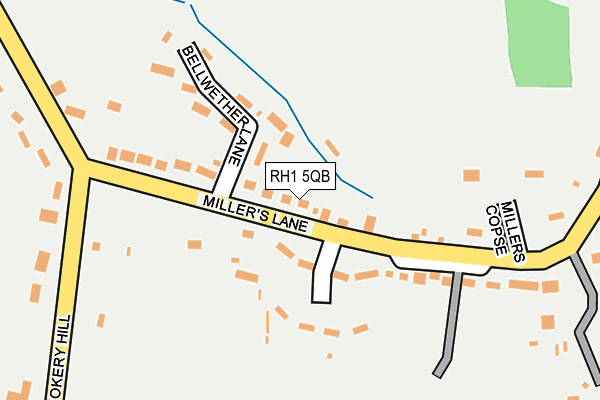 RH1 5QB map - OS OpenMap – Local (Ordnance Survey)