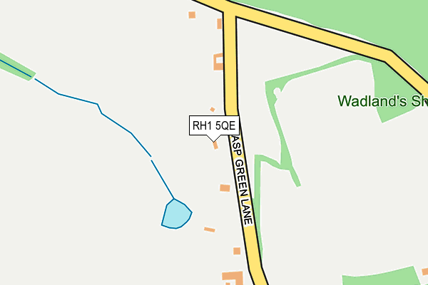 RH1 5QE map - OS OpenMap – Local (Ordnance Survey)