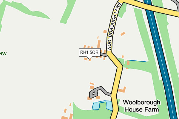 RH1 5QR map - OS OpenMap – Local (Ordnance Survey)