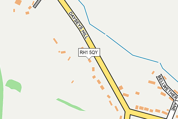 RH1 5QY map - OS OpenMap – Local (Ordnance Survey)