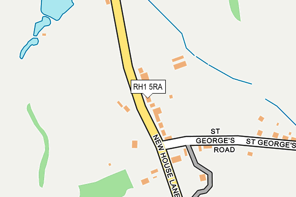RH1 5RA map - OS OpenMap – Local (Ordnance Survey)