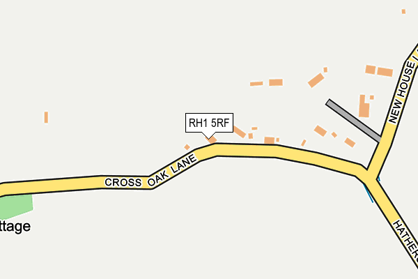 RH1 5RF map - OS OpenMap – Local (Ordnance Survey)