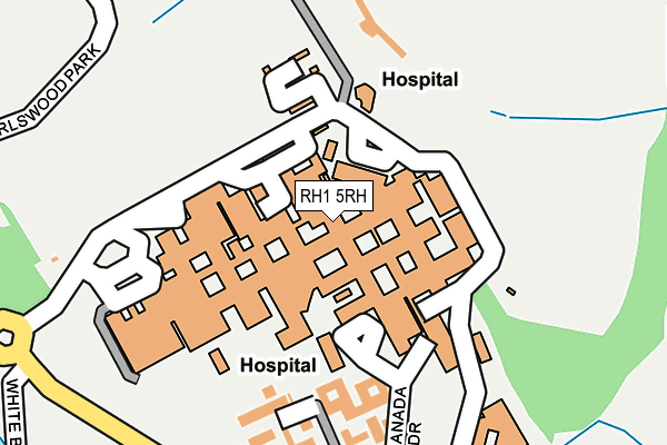 RH1 5RH map - OS OpenMap – Local (Ordnance Survey)
