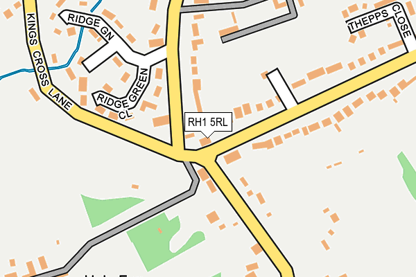 RH1 5RL map - OS OpenMap – Local (Ordnance Survey)