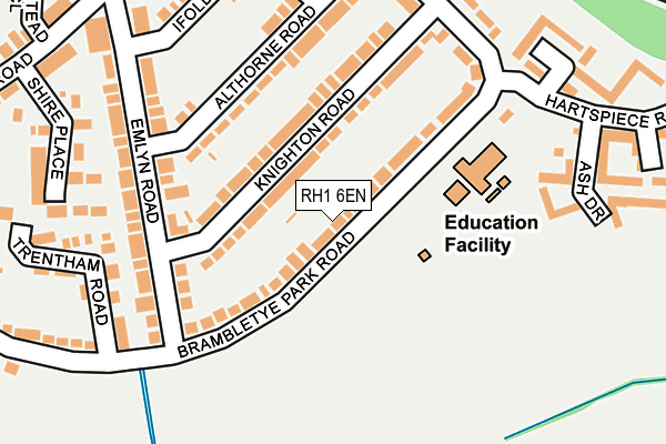 RH1 6EN map - OS OpenMap – Local (Ordnance Survey)