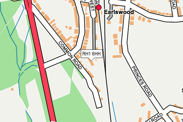 RH1 6HH map - OS OpenMap – Local (Ordnance Survey)