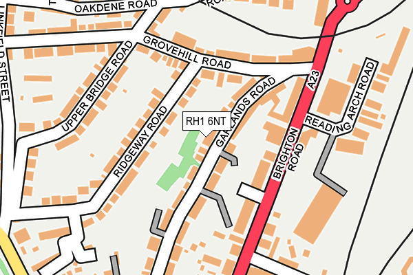 RH1 6NT map - OS OpenMap – Local (Ordnance Survey)