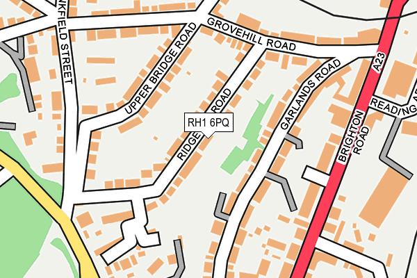 RH1 6PQ map - OS OpenMap – Local (Ordnance Survey)