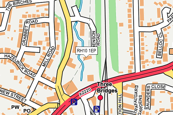 RH10 1EP map - OS OpenMap – Local (Ordnance Survey)