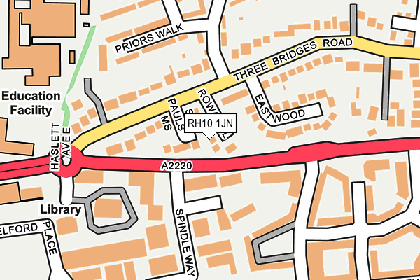 RH10 1JN map - OS OpenMap – Local (Ordnance Survey)