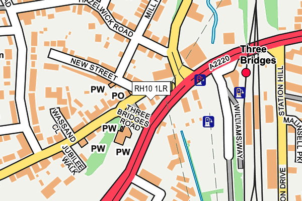 RH10 1LR map - OS OpenMap – Local (Ordnance Survey)
