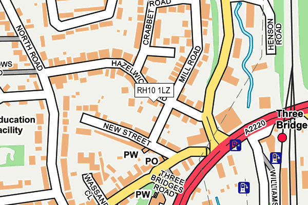 RH10 1LZ map - OS OpenMap – Local (Ordnance Survey)