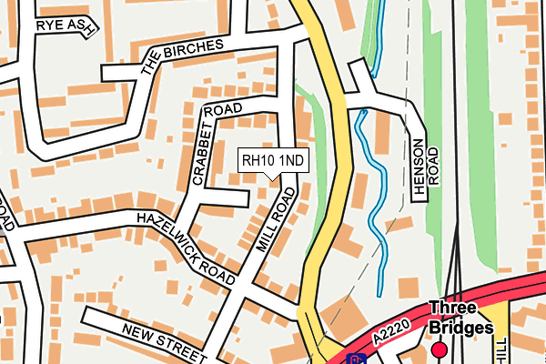 RH10 1ND map - OS OpenMap – Local (Ordnance Survey)