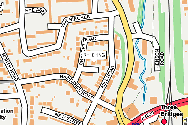 RH10 1NG map - OS OpenMap – Local (Ordnance Survey)