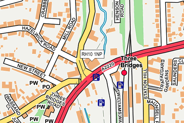 RH10 1NP map - OS OpenMap – Local (Ordnance Survey)