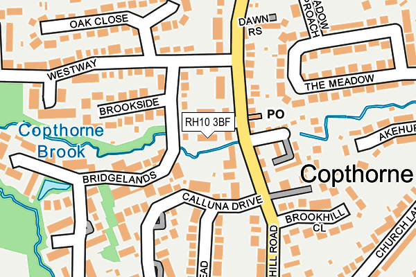 RH10 3BF map - OS OpenMap – Local (Ordnance Survey)