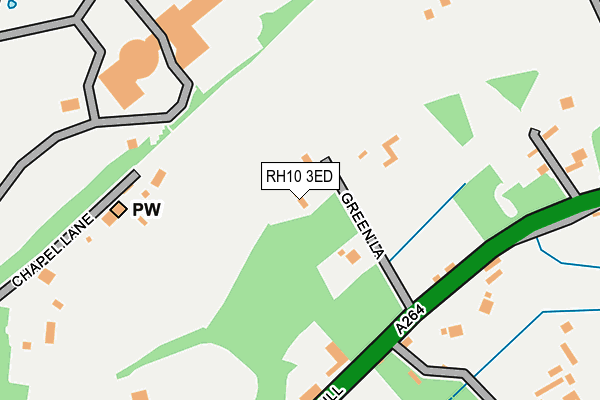 RH10 3ED map - OS OpenMap – Local (Ordnance Survey)