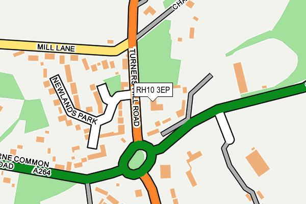RH10 3EP map - OS OpenMap – Local (Ordnance Survey)