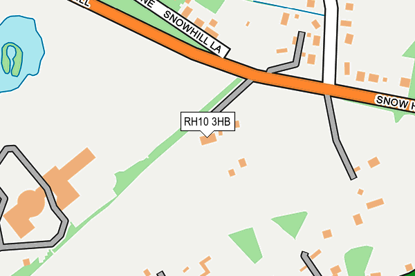 RH10 3HB map - OS OpenMap – Local (Ordnance Survey)