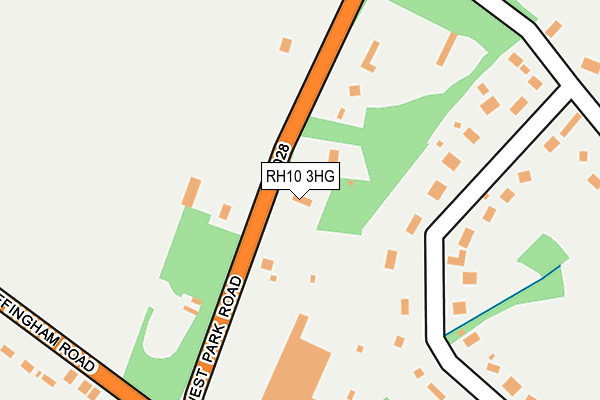 RH10 3HG map - OS OpenMap – Local (Ordnance Survey)