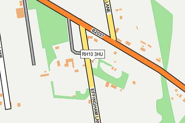 RH10 3HU map - OS OpenMap – Local (Ordnance Survey)