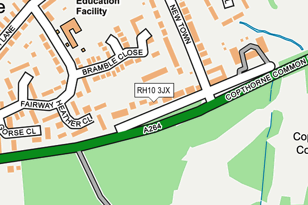 RH10 3JX map - OS OpenMap – Local (Ordnance Survey)