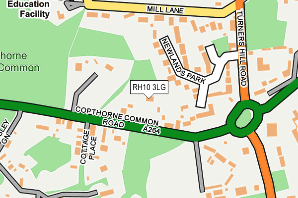 RH10 3LG map - OS OpenMap – Local (Ordnance Survey)