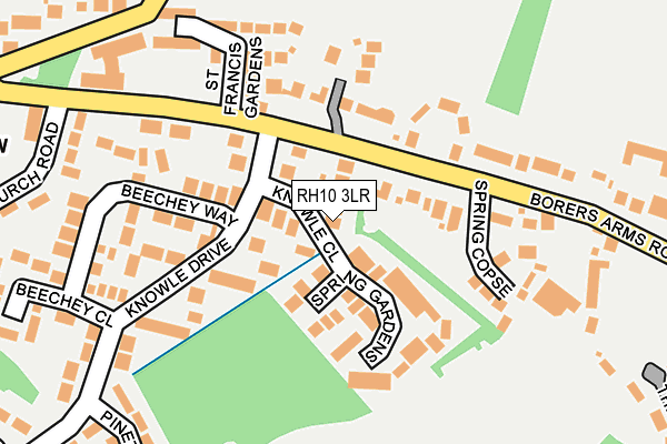 RH10 3LR map - OS OpenMap – Local (Ordnance Survey)
